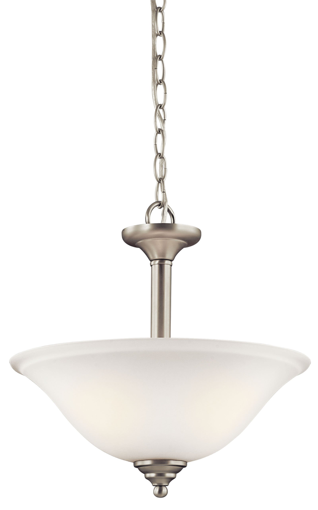 Product image for Kichler 3694NIW Armida™ 2 Light Convertible Pendant Nickel