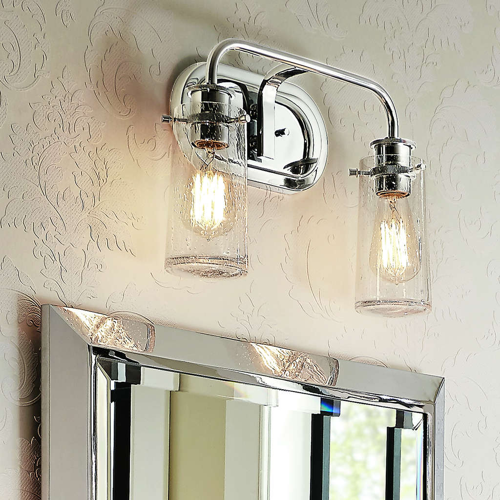 Braelyn 2 Light Vanity Light - Chrome