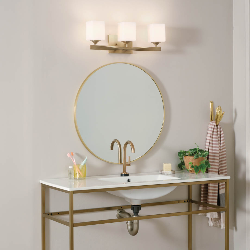 Product image for Kichler 55002CPZ Marette 22.75" Vanity Light Champagne