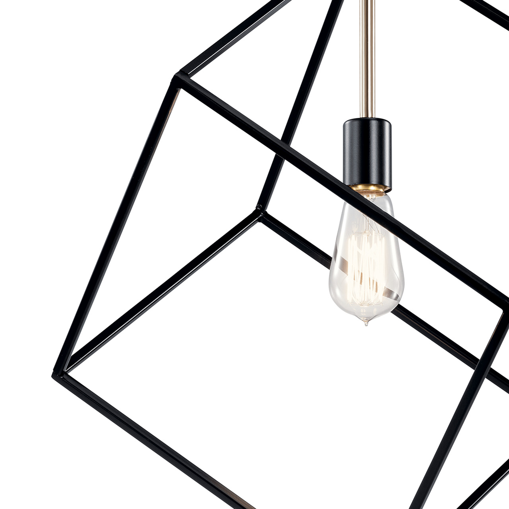 Cartone™ 1 Light Pendant in Black