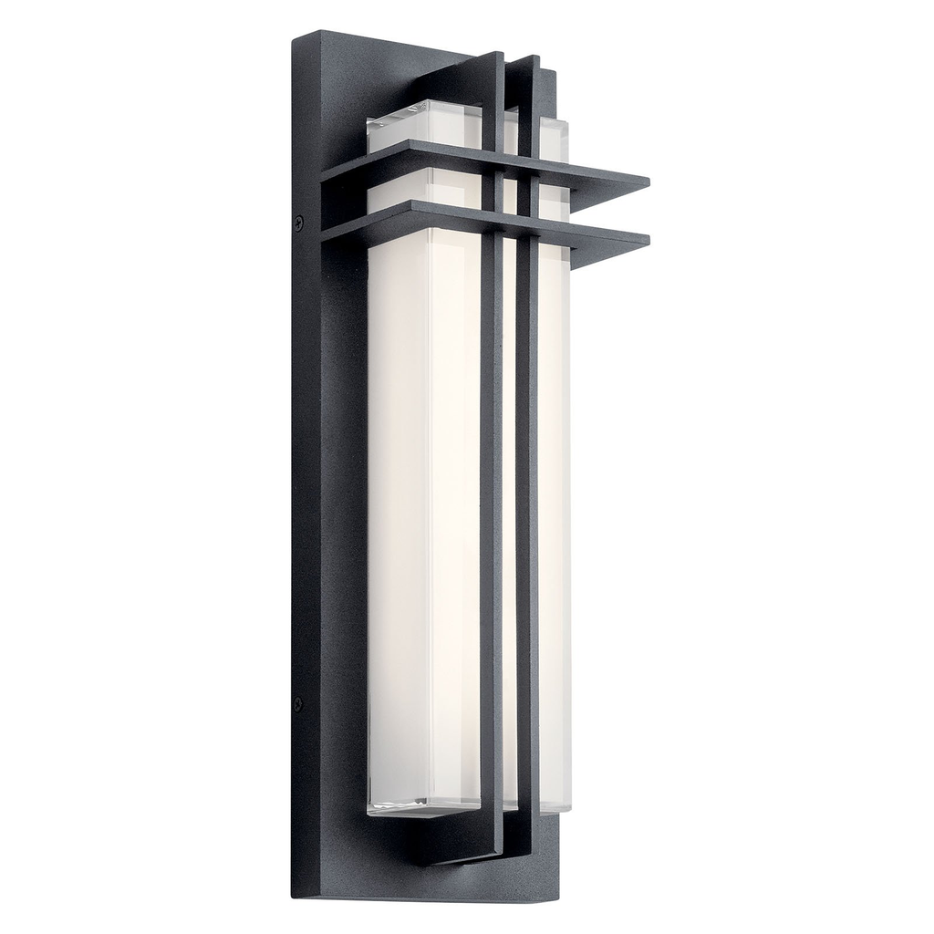 Product image for Kichler 49297BKTLED Manhattan 16" LED Wall Light Textured Black