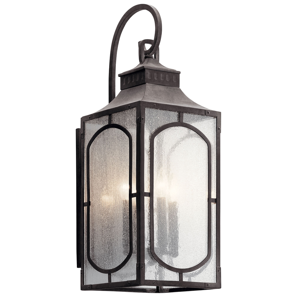 Product image for Kichler 49932WZC Bay Village™ 4 Light Wall Light Weathered Zinc