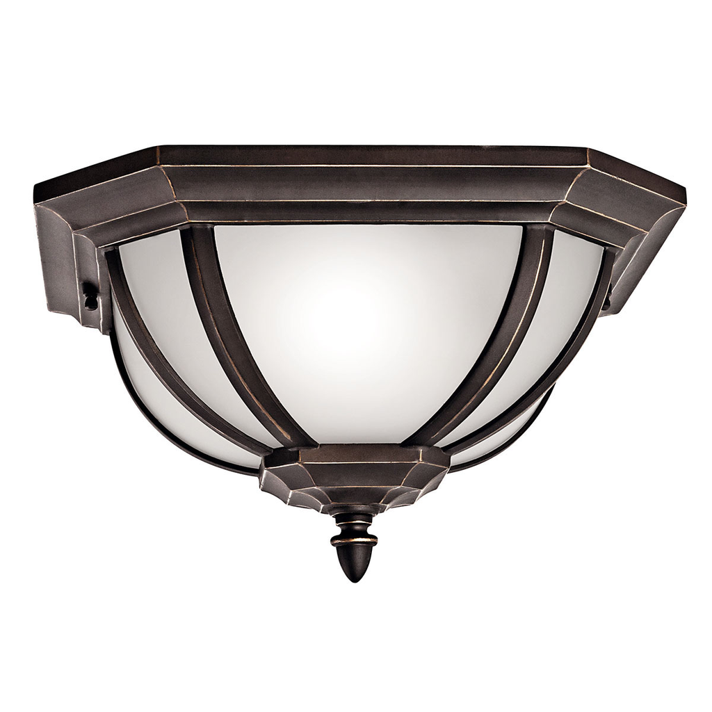 Product image for Kichler 9848RZ Salisbury™ 2 Light Flush Mount Rubbed Bronze™