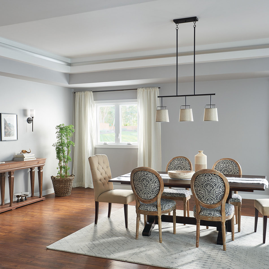 Product image for Kichler 52263OZ Marika™ 16" 3 Light Linear Chandelier Olde Bronze