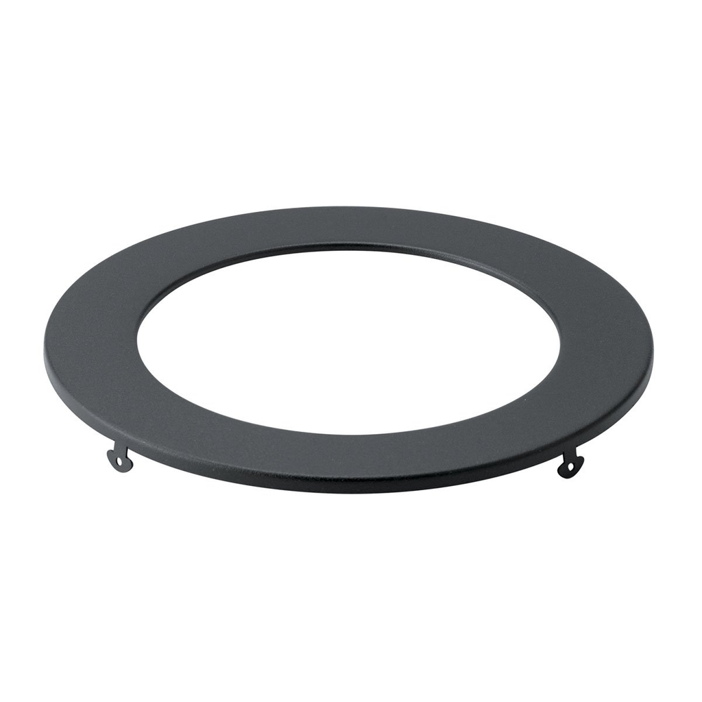 Product image for Kichler DLTSL06RBKT Direct-to-Ceiling Slim Decorative Trim 6" Round Textured Black