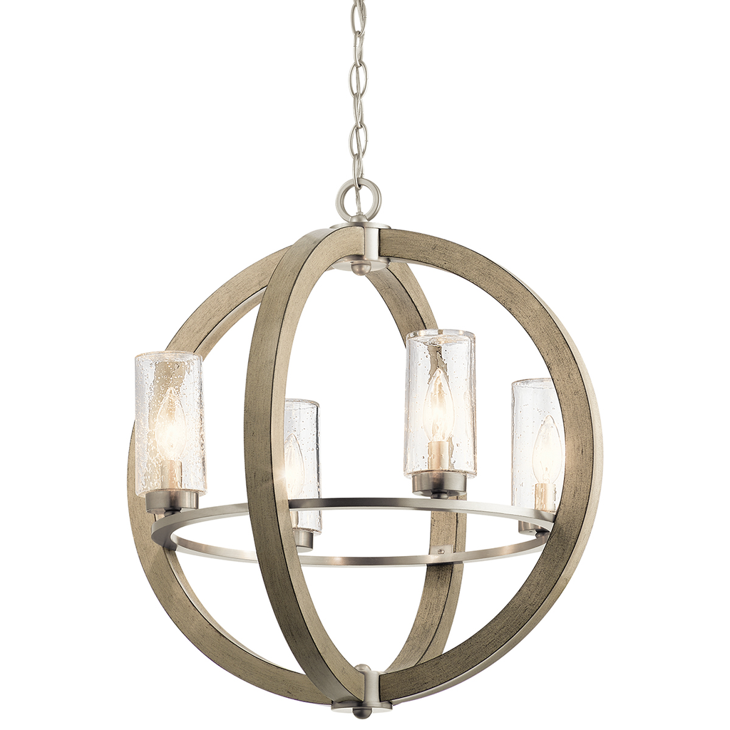 Product image for KICH 49791DAG Outdoor Chandelier 4L