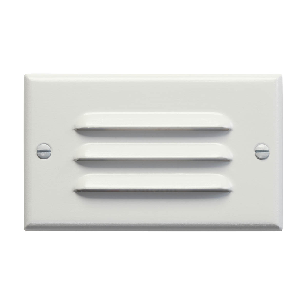 Product image for Kichler 12600WH Horizontal Louvered LED Step Light White