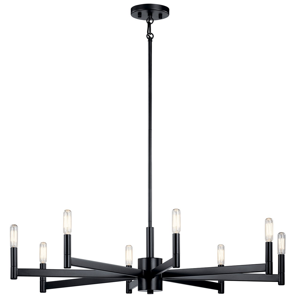 Erzo™ 8 Light Chandelier in Black
