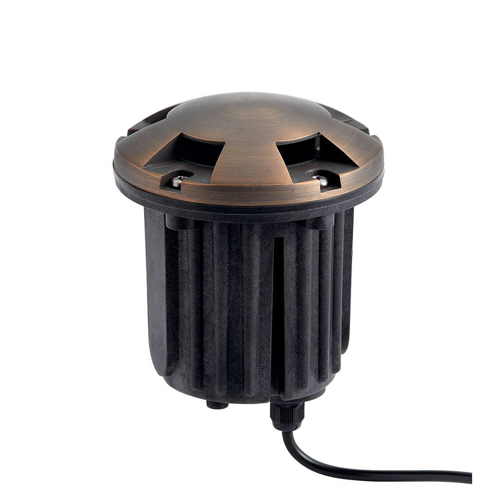 Product image for Kichler 15498CBR Brass Beacon In-Ground 12V Centennial Brass