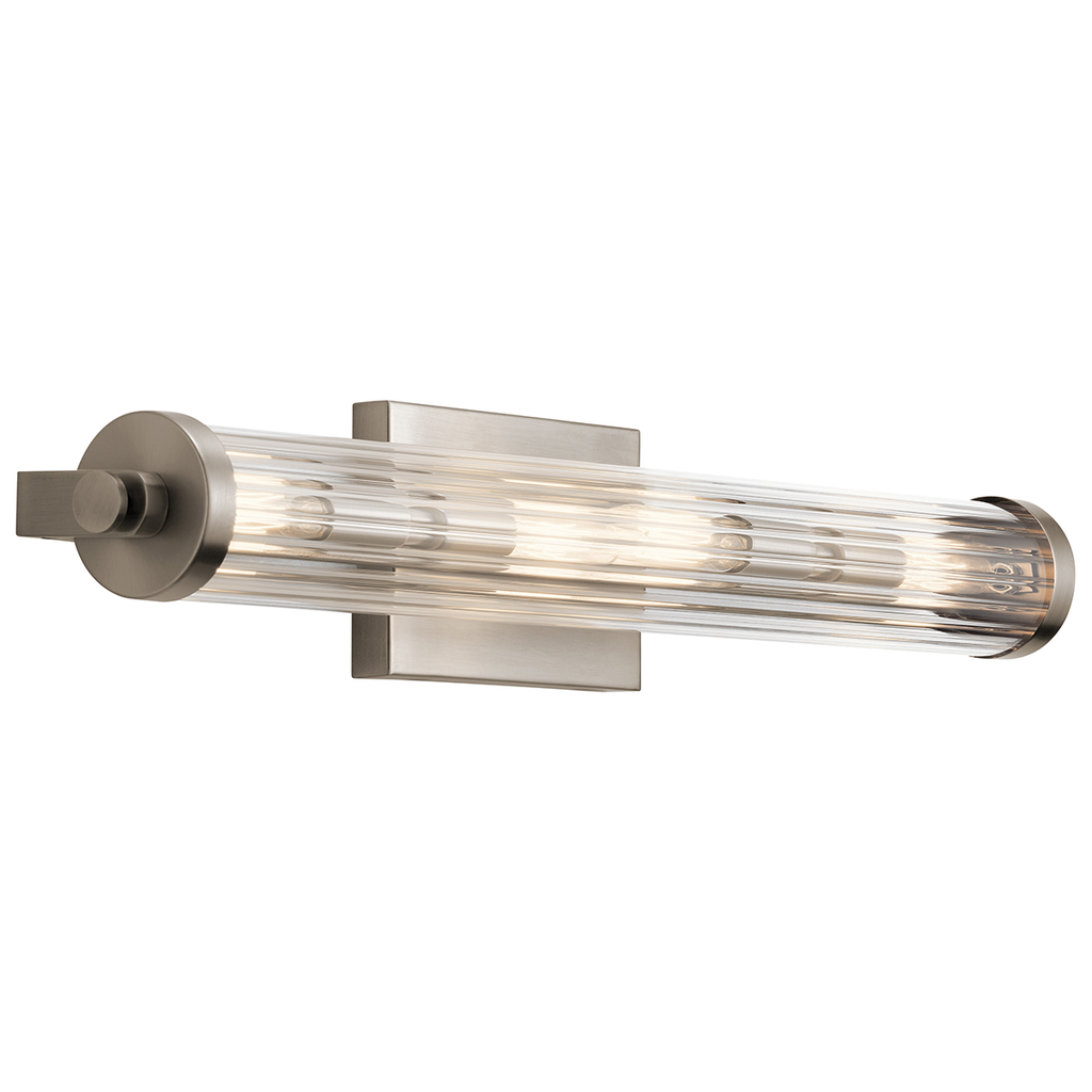 Product image for Kichler 45649CLP Azores 24.75" 4 Light Linear Vanity Light Classic Pewter