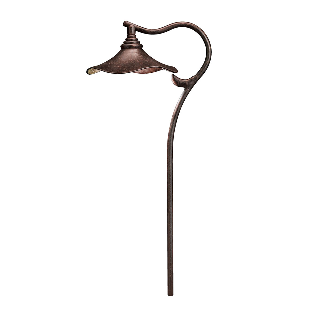 Product image for Kichler 15422AGZ Cotswold™ 12V Path Light Aged Bronze