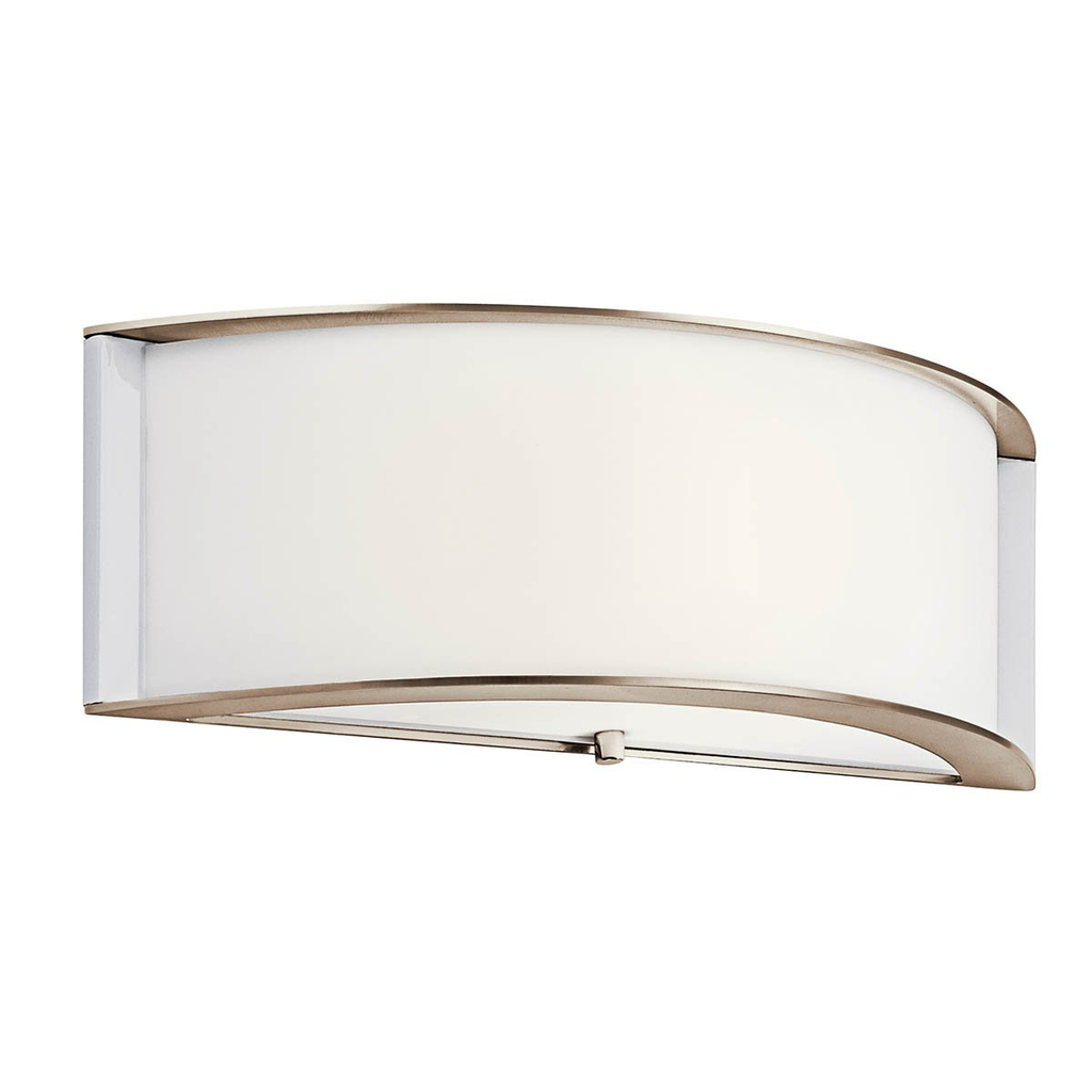 Product image for Kichler 10630PNLED Arcola 5.5" LED Wall Sconce Polished Nickel