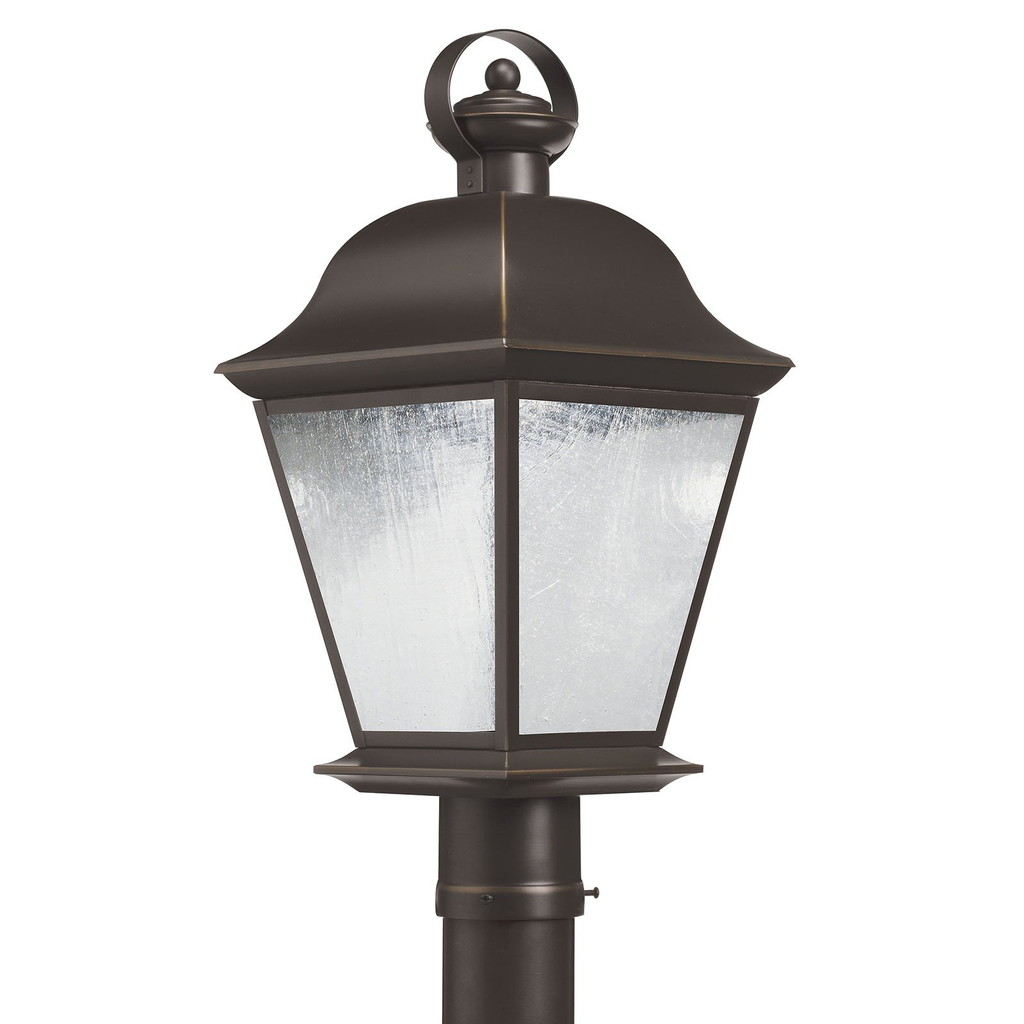 Product image for Kichler 9909OZLED Mount Vernon 1 Light LED Post LightBronze