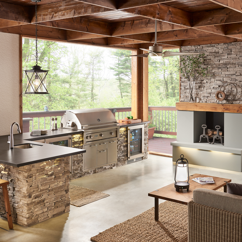 Product image for Kichler 310155NI Rana™ LED 60" Fan Brushed Nickel