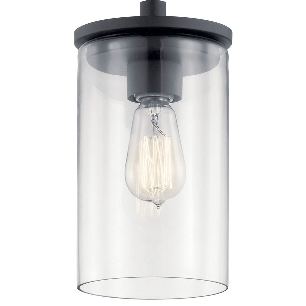 Crosby 1 Light Mini Pendant Black