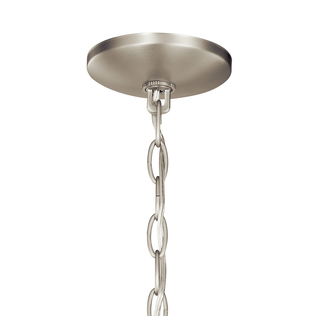 Ania 6 Light Chandelier Brushed Nickel