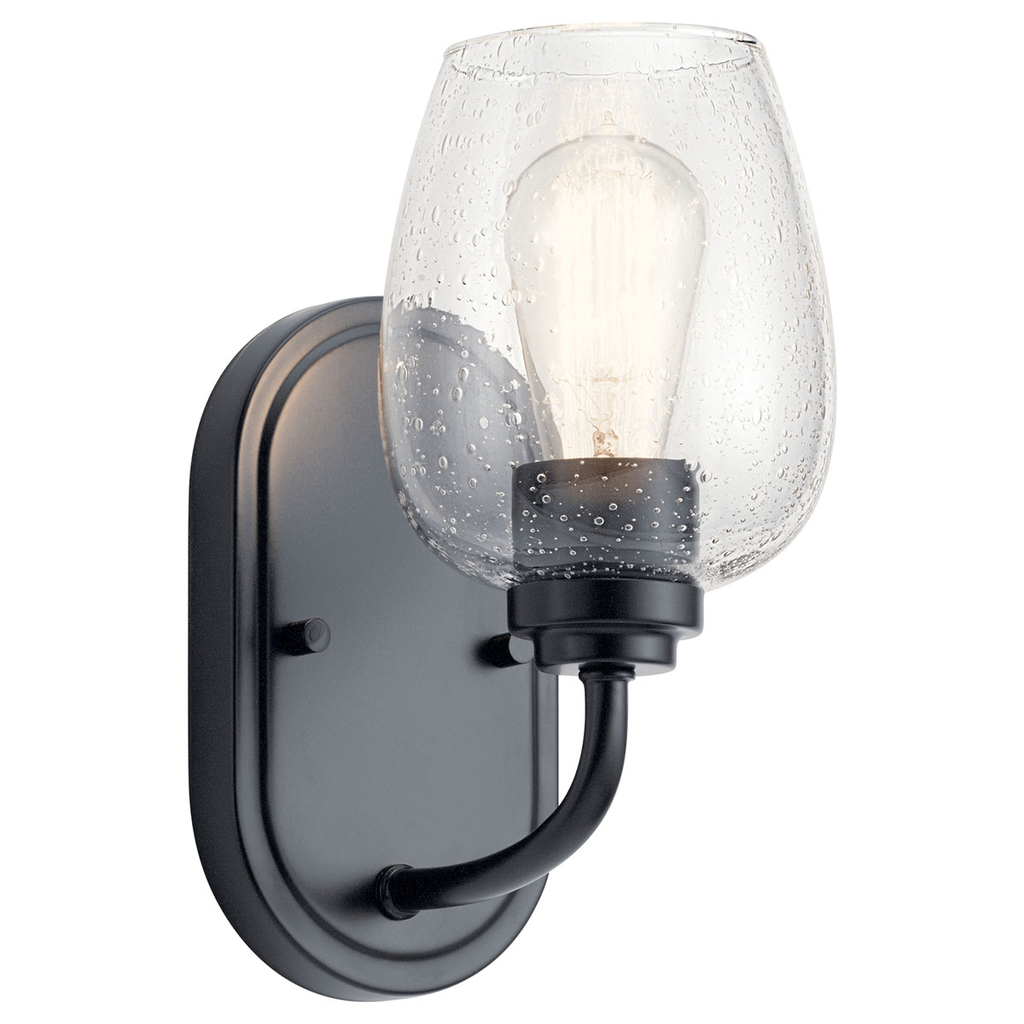 Product image for KICH 44381BKCS Wall Sconce 1Lt Blac