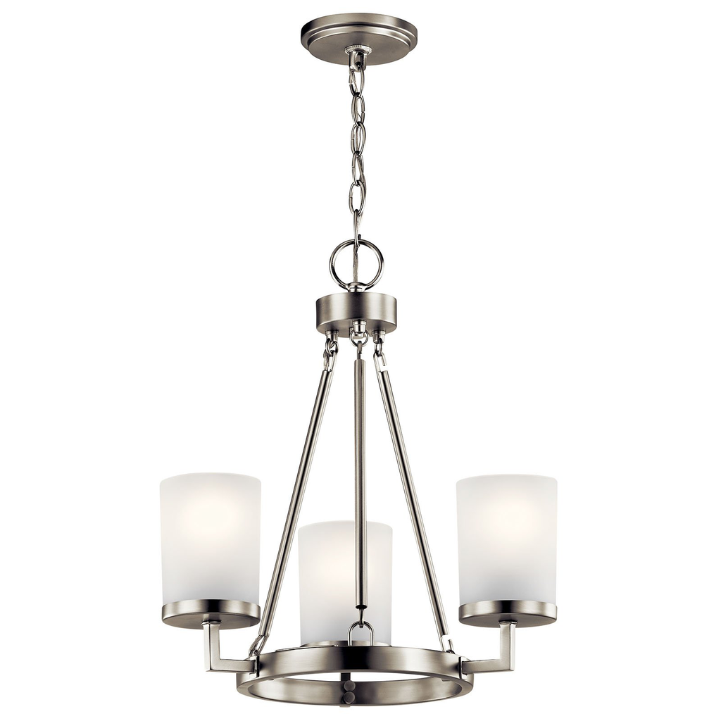 Product image for Kichler 44039NI Daimlen™ 3 Light Pendant Brushed Nickel