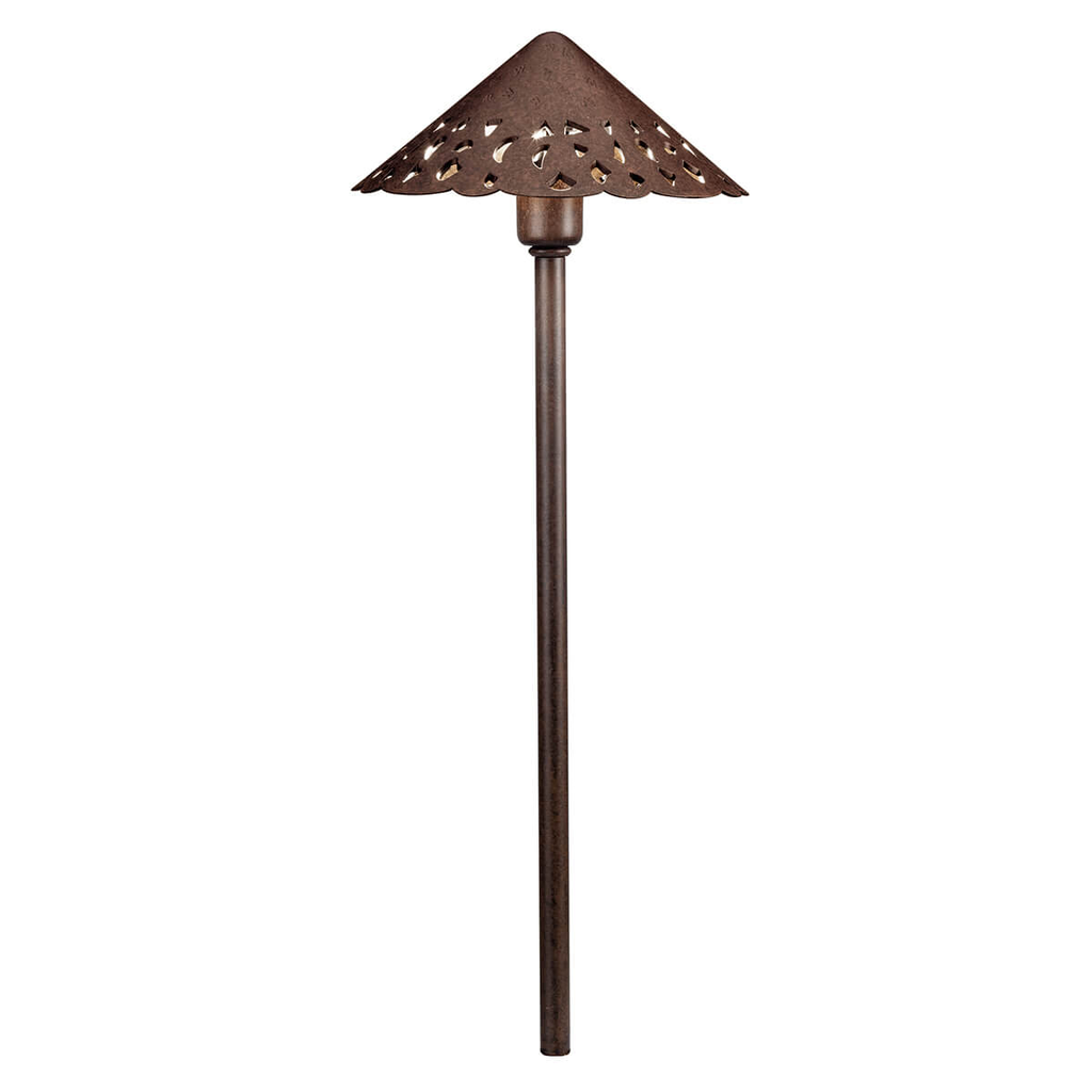Product image for Kichler 15871TZT27 Cast Hammered Roof 2700K LED Textured Tannery Bronze™