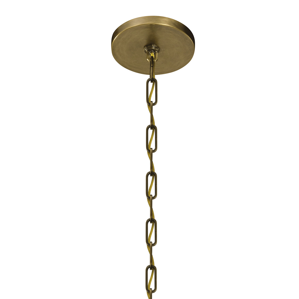 Abbotswell 30" 12 Light Chandelier Brass