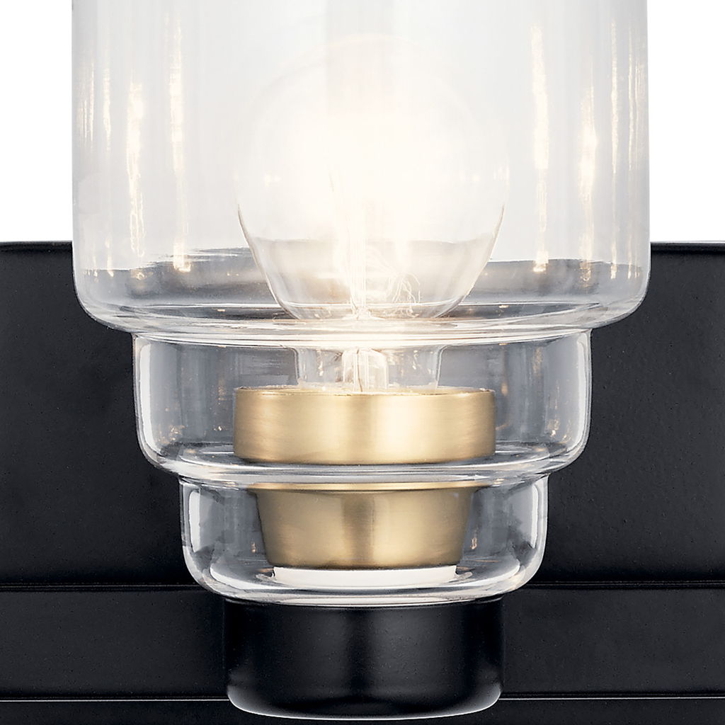 Vionnet 24" 3 Light Vanity Light Black