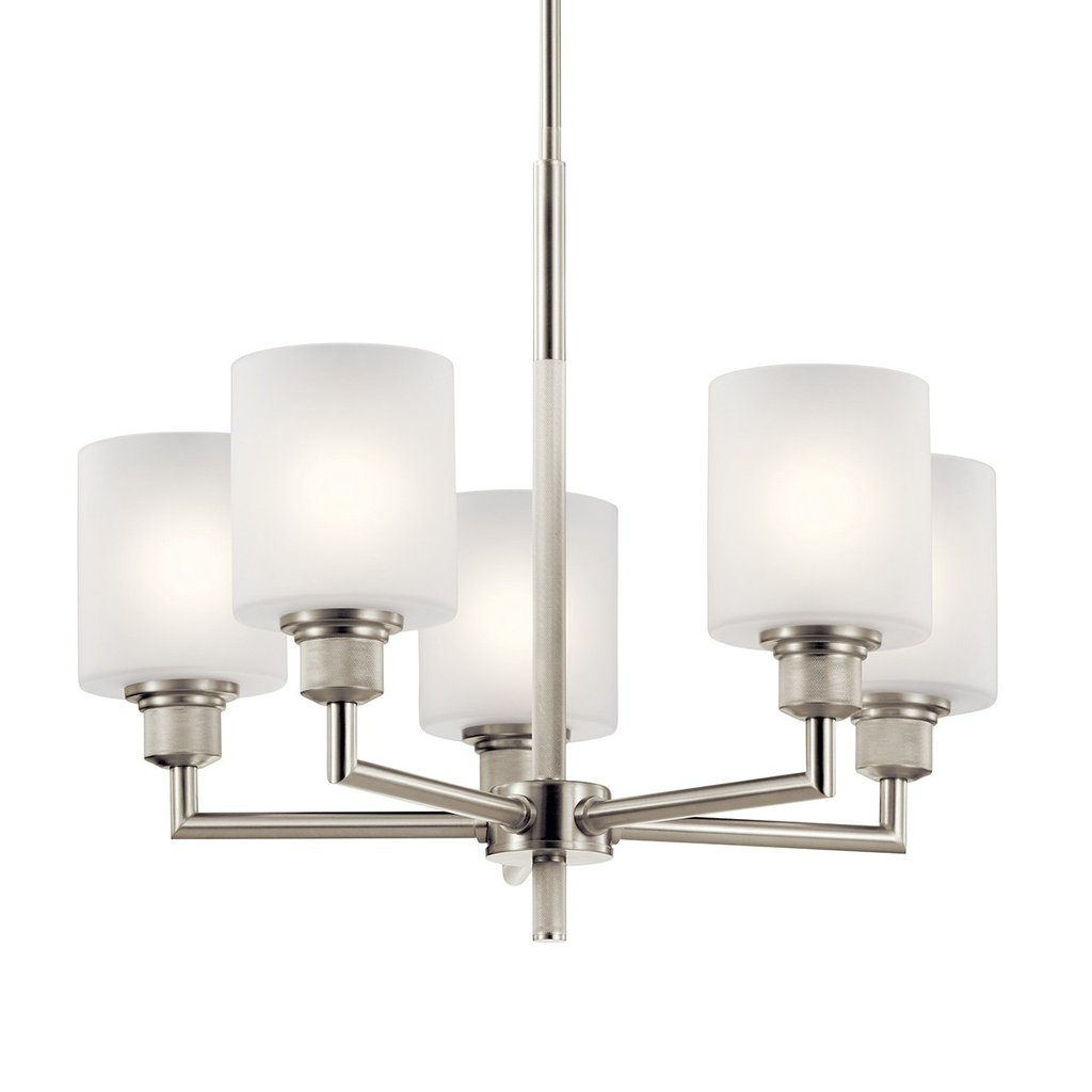 Product image for Kichler 52283NI Lynn Haven™ 5 Light Chandelier Brushed Nickel