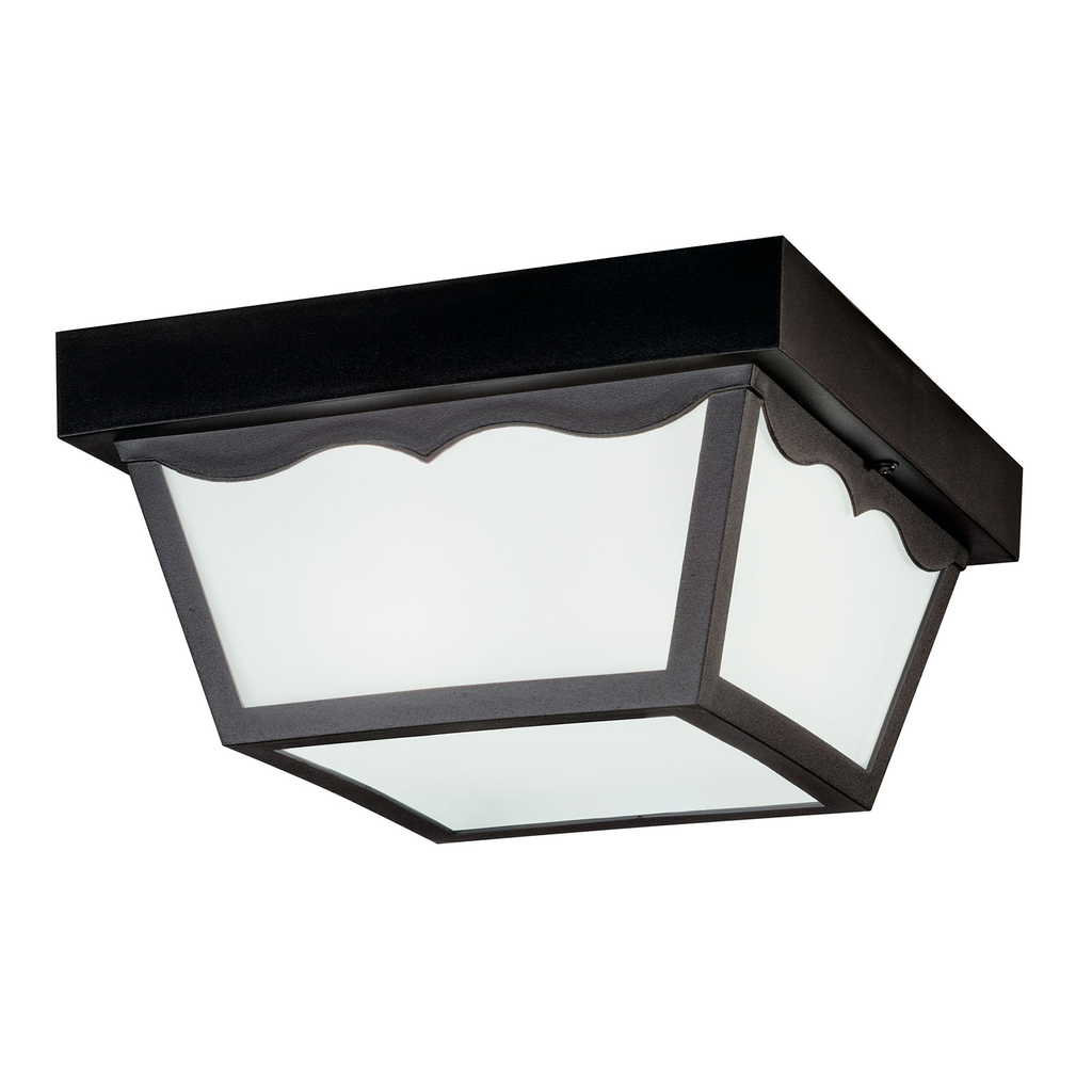 Product image for Kichler 9322BK Polypropylene 2 Light Flush Mount Black