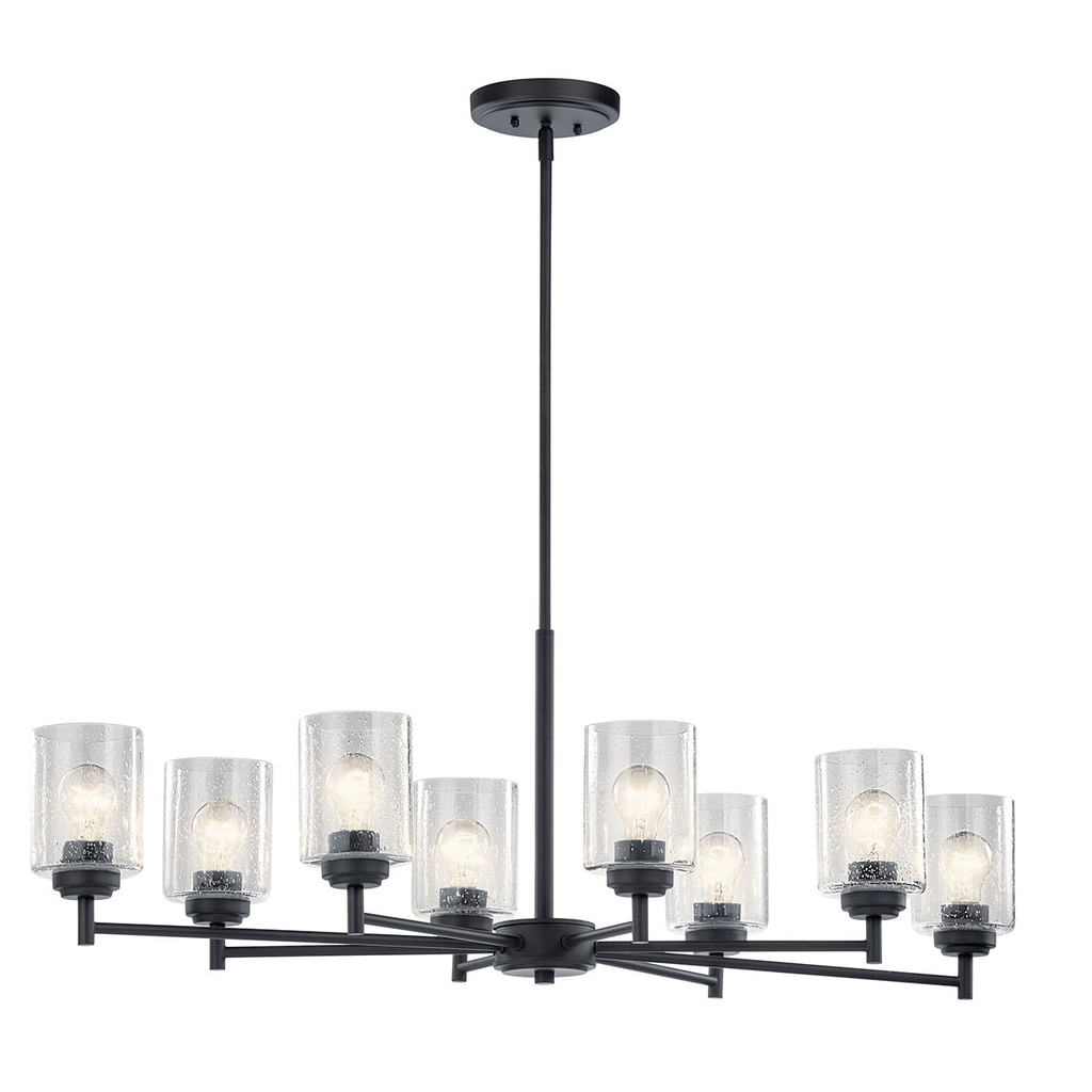 Winslow™ 8 Light Chandelier Black