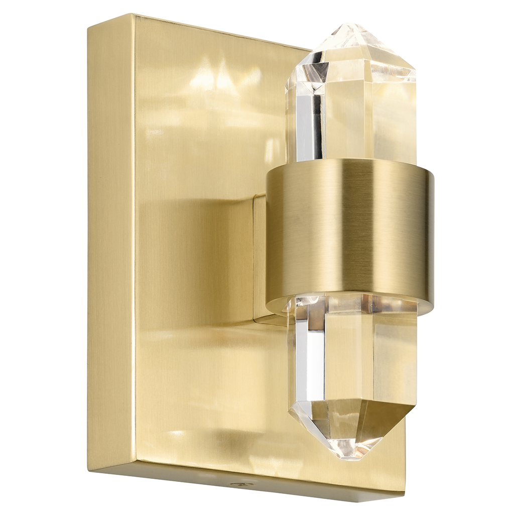 Product image for Kichler 84070CG Arabella 3000K LED 2 Light Wall Sconce Champagne Gold