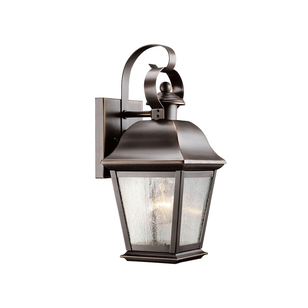 Product image for Kichler 9707OZ Mount Vernon 12.5" 1 Light Wall Light Olde Bronze®