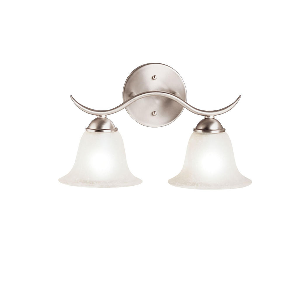 Product image for Kichler 6322NI Dover™ 2 Light Vanity Light Brushed Nickel