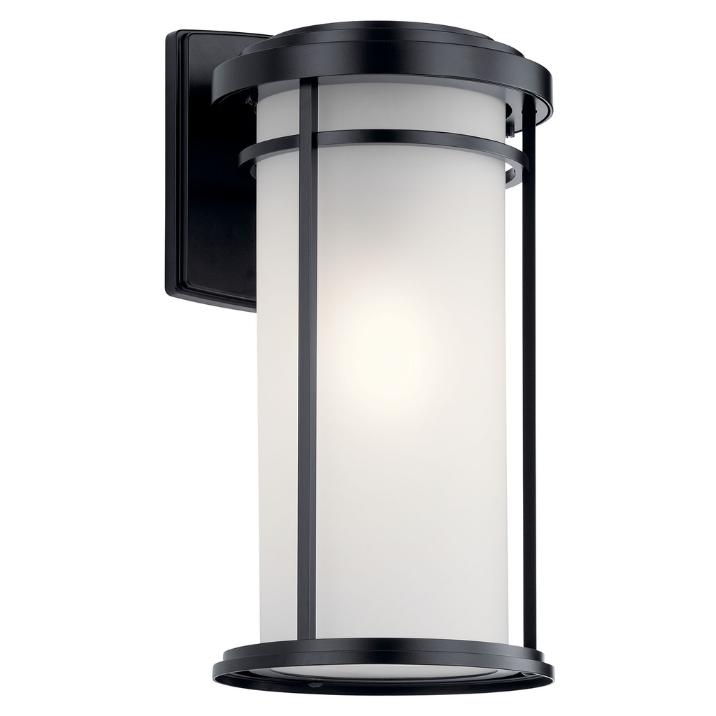Product image for Kichler 49688BK Toman™ 20" 1 Light Wall Light Black