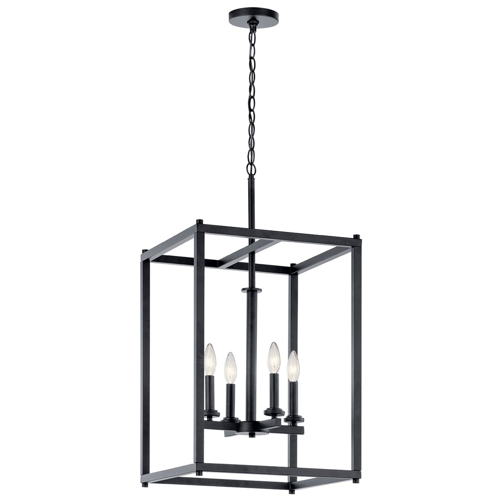 Crosby 4 Light Foyer Pendant Black