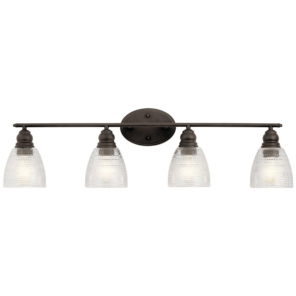 Product image for Kichler 45698OZ Karmarie&#8482; 4 Light Vanity Light Olde Bronze&#174;