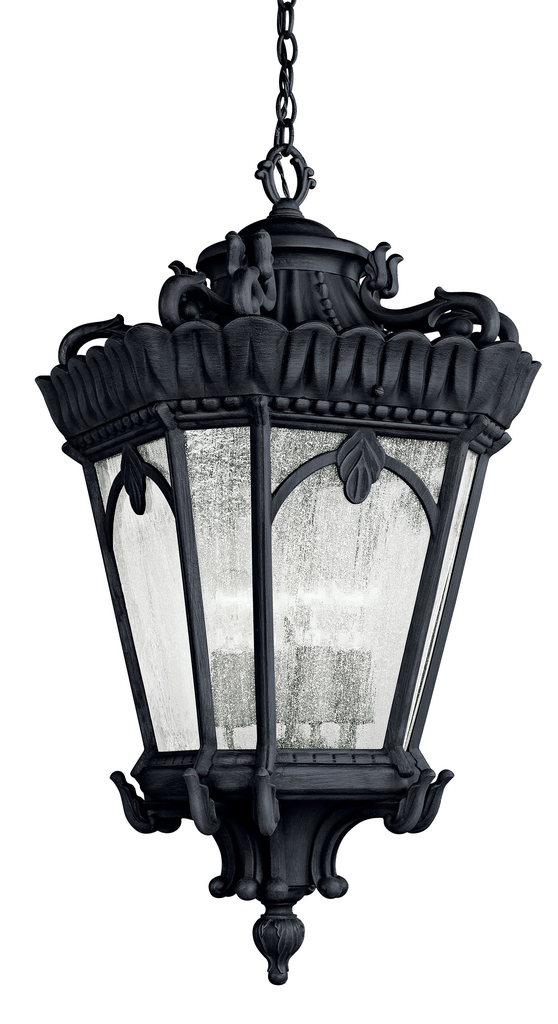 Product image for Kichler 9564BKT Tournai™ 4 Light Pendant Textured Black