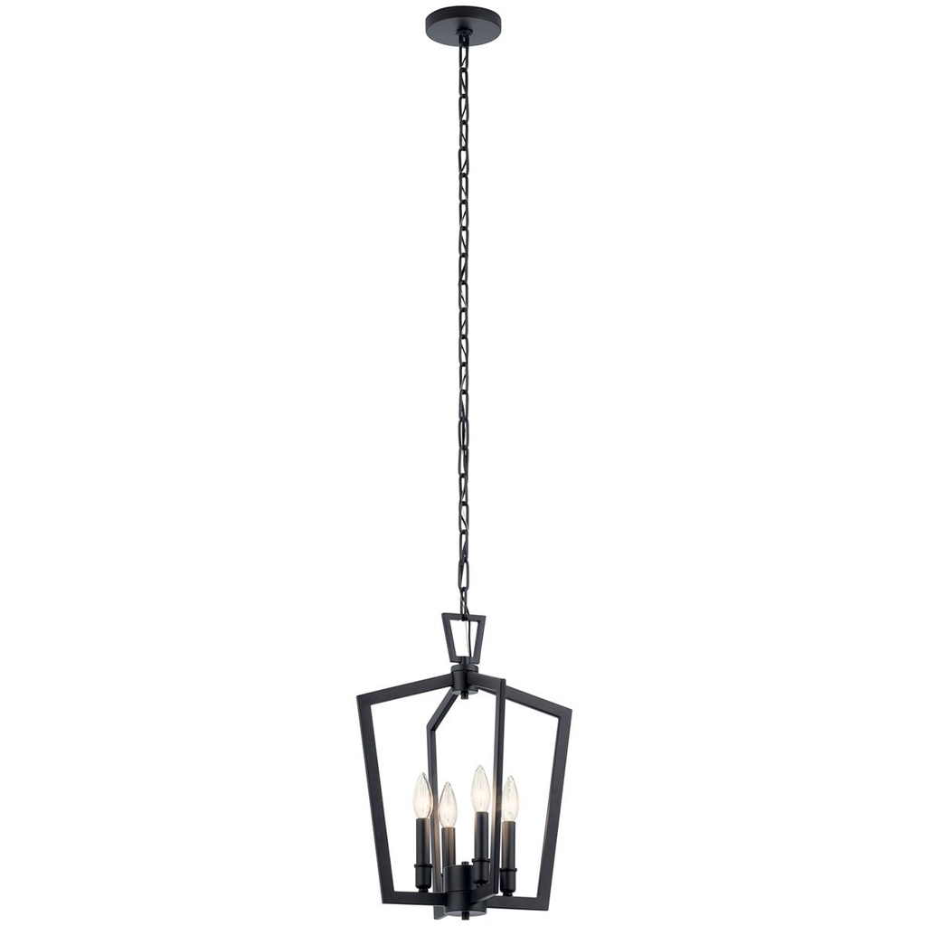 Abbotswell 19" 4 Light Pendant Black