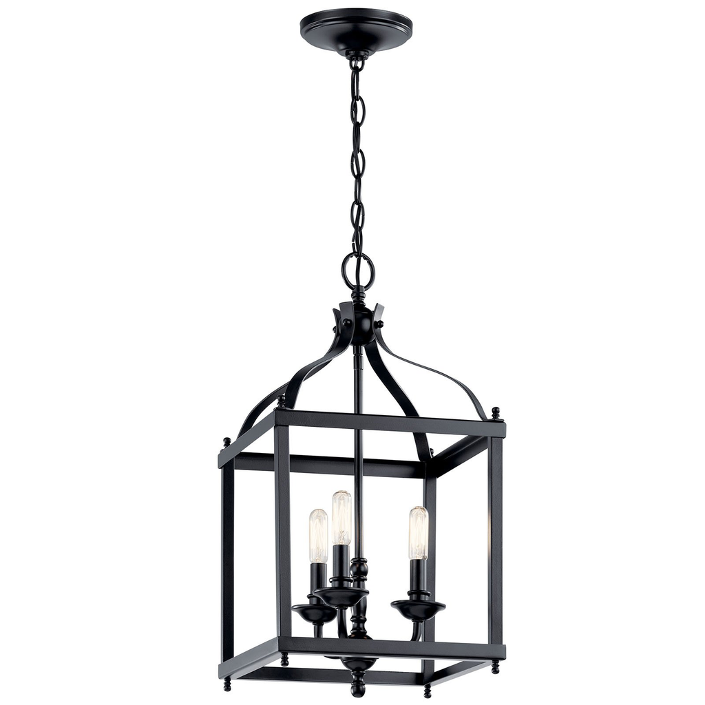 Product image for Kichler 42566BK Larkin™ 3 Light Pendant Black