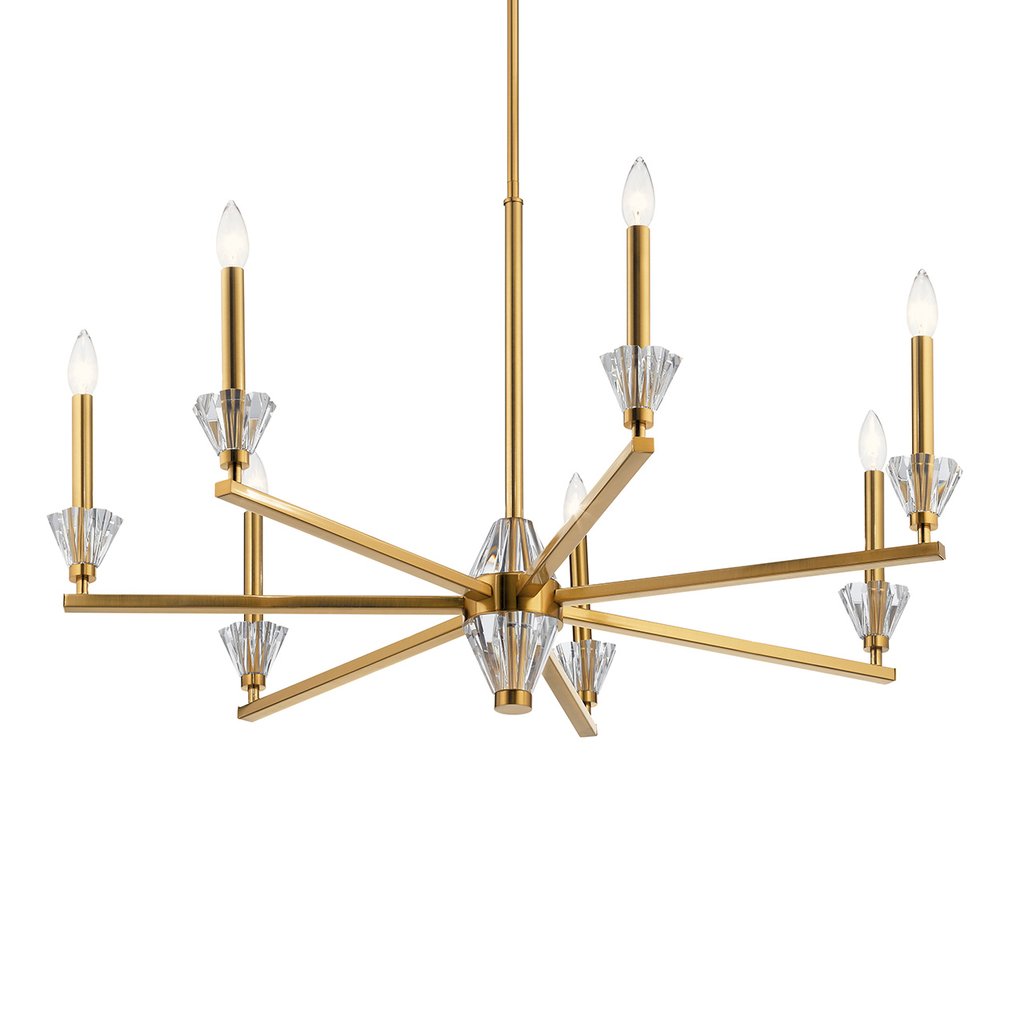Product image for Kichler 52002FXG Calyssa™ 7 Light Chandelier Fox Gold