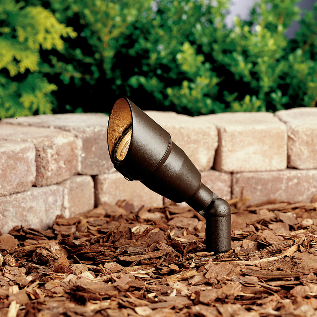 Product image for Kichler 15374AZT 12V 50W 1 Light Accent Light Textured Architectural Bronze