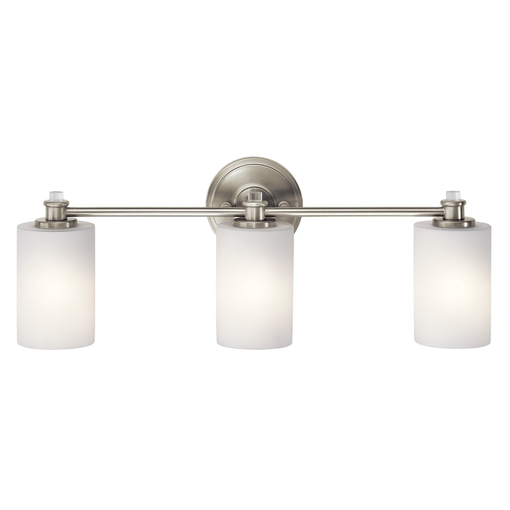 Product image for Kichler 45923NI Joelson™ 3 Light Vanity Light Brushed Nickel