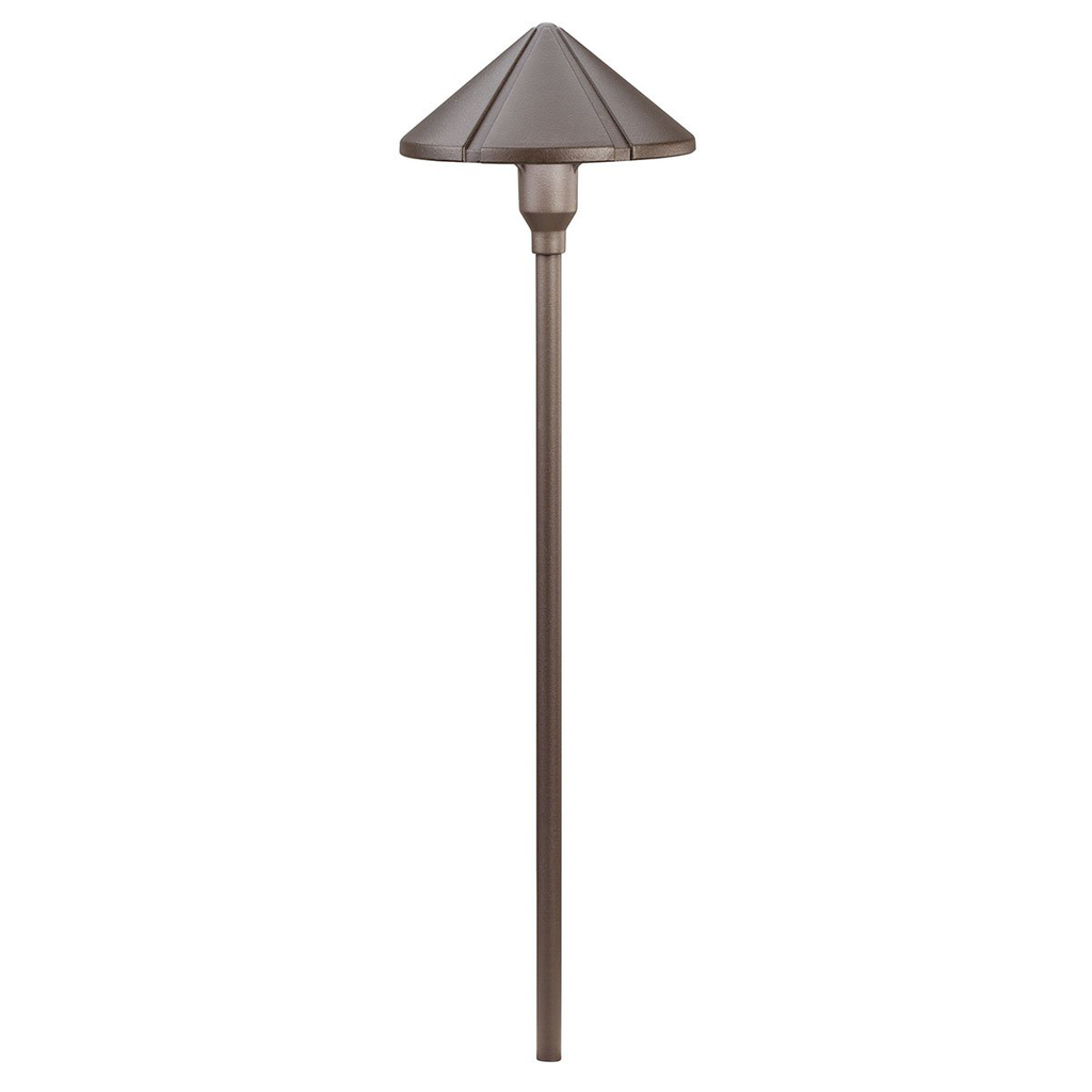 Product image for Kichler 15326AZT Center Mount 12V Path Light Textured Architectural Bronze