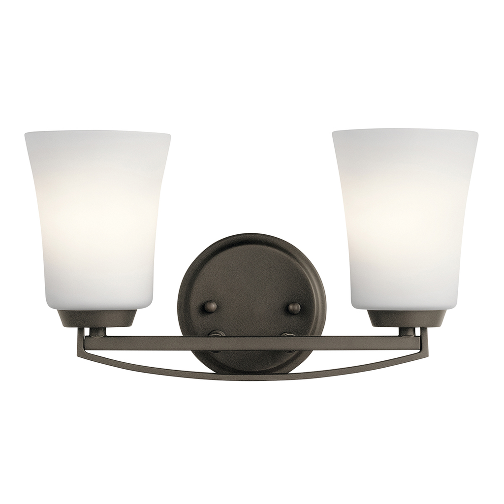 Product image for Kichler 45889OZ Tao 2 Light Vanity Light Olde Bronze®