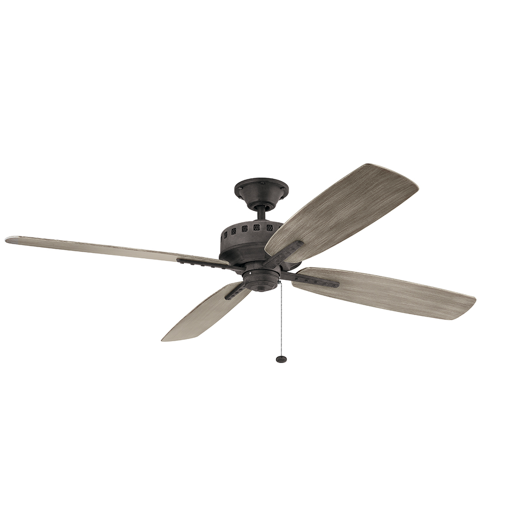 Product image for Kichler 310165WZC Eads Patio XL 65" Fan Weathered Zinc