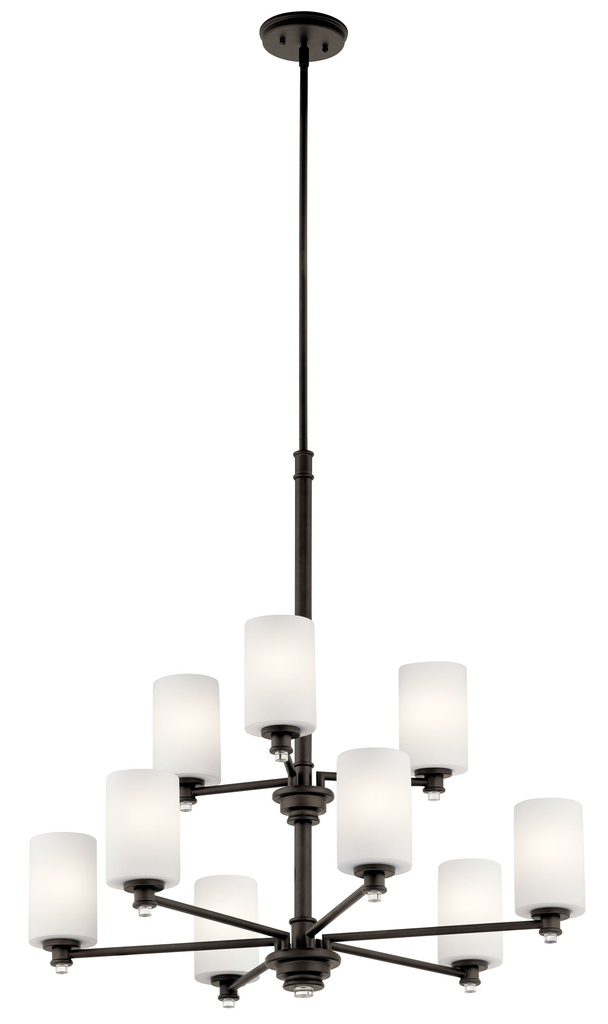 Product image for Kichler 43924OZ Joelson™ 9 Light Chandelier Olde Bronze®
