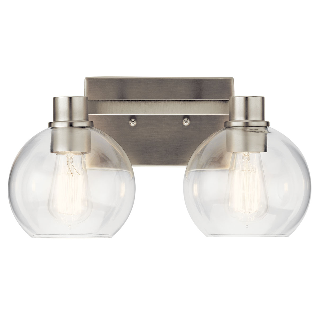 Product image for Kichler 45893NI Harmony 2 Light Vanity Light Brushed Nickel