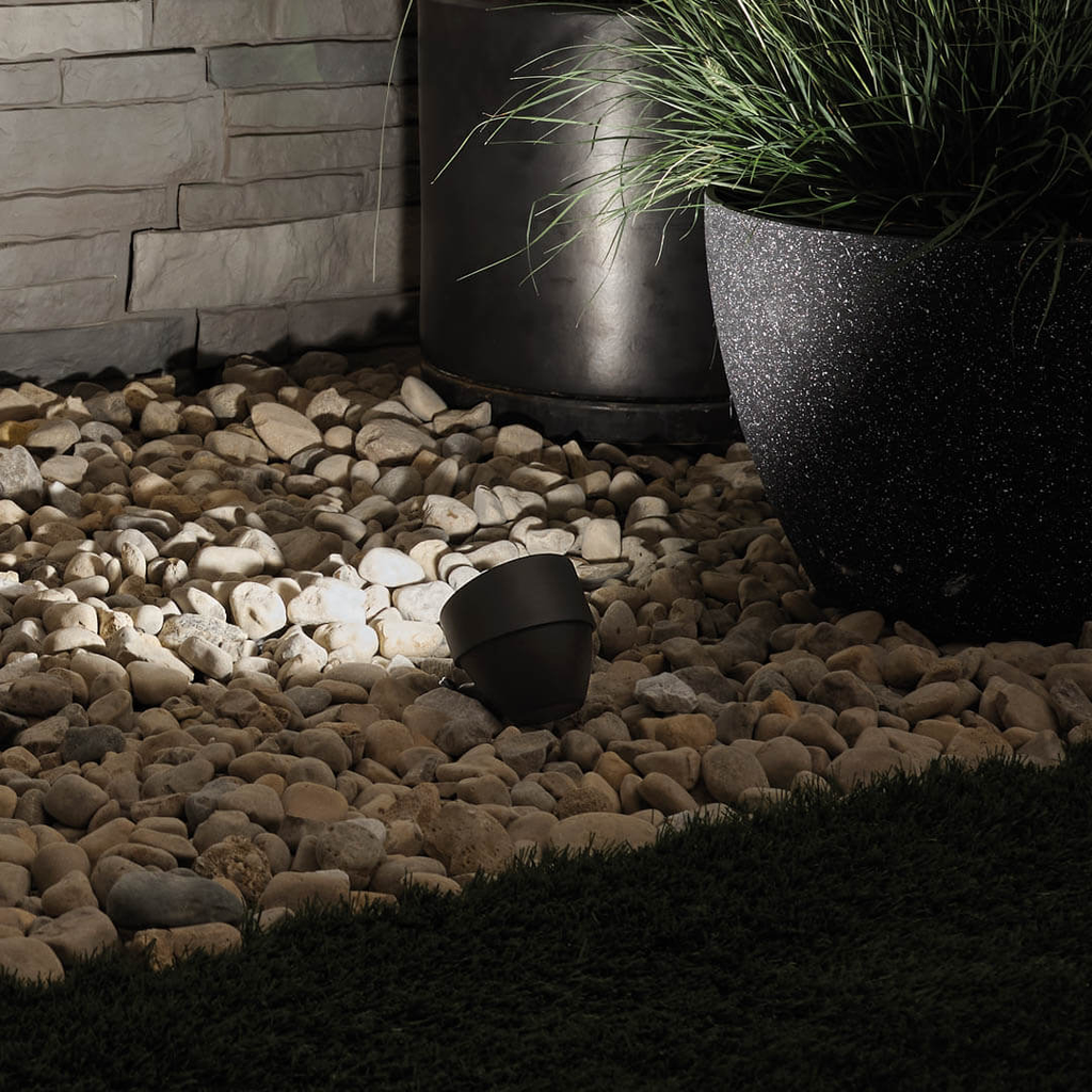 Product image for Kichler 16194BKT 12V Adjustable Drop-In LED Flood Kit Black