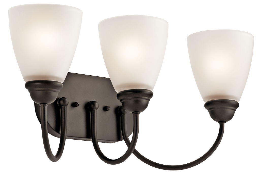 Product image for Kichler 45639OZ Jolie 3 Light Vanity Light Olde Bronze®