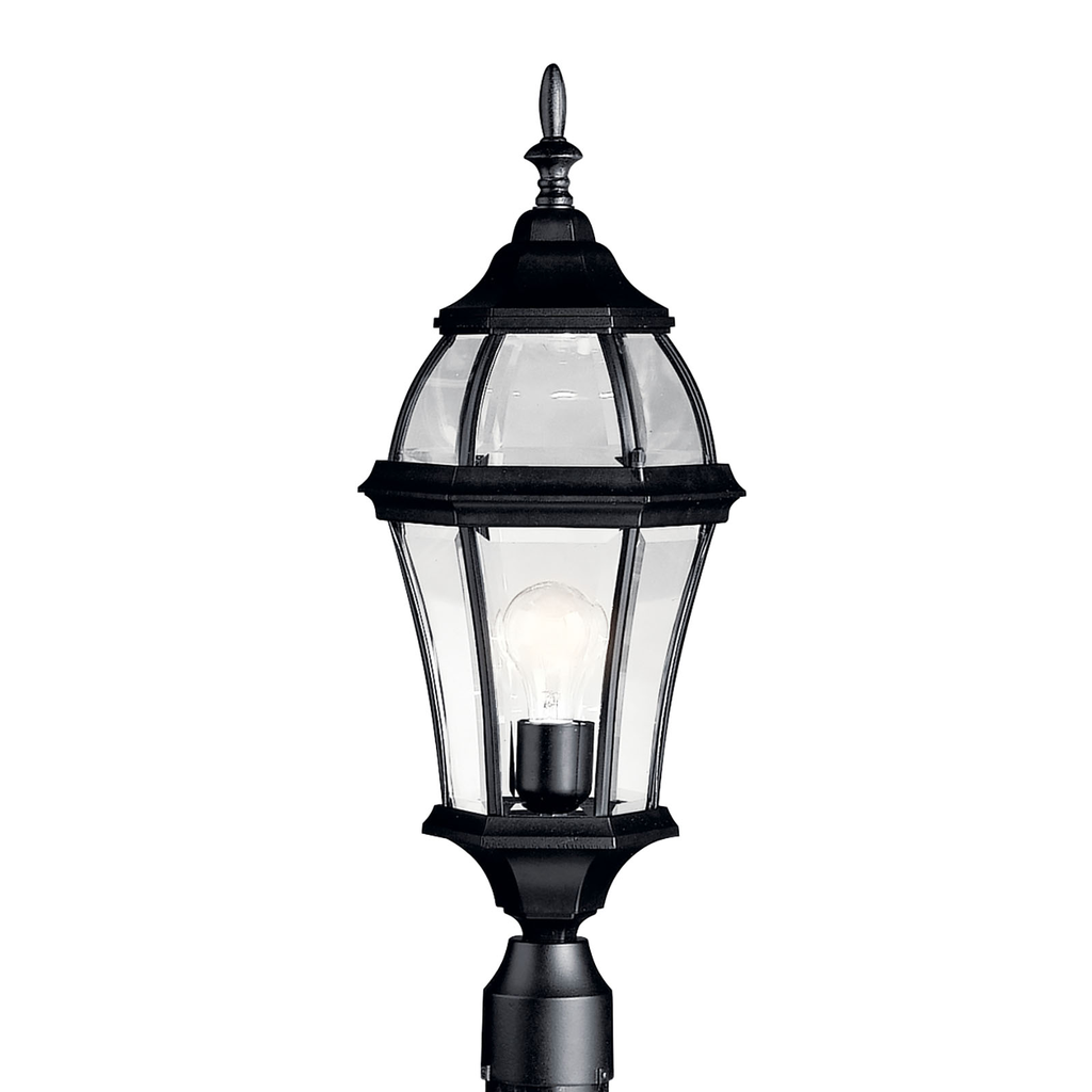 Product image for Kichler 9992BK Townhouse™ 1 Light Post Mount Black