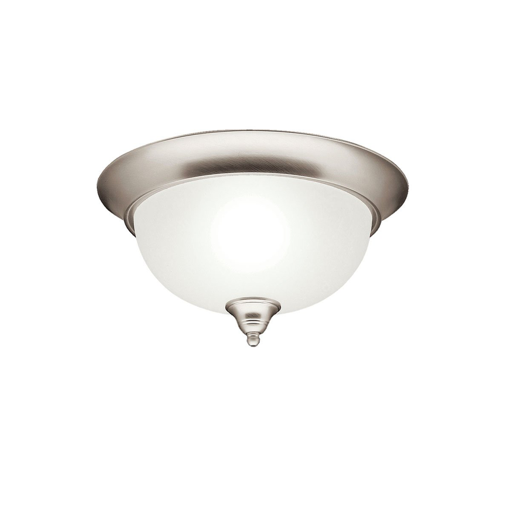 Product image for Kichler 8064NI Dover™ 2 Light Flush Mount Brushed Nickel