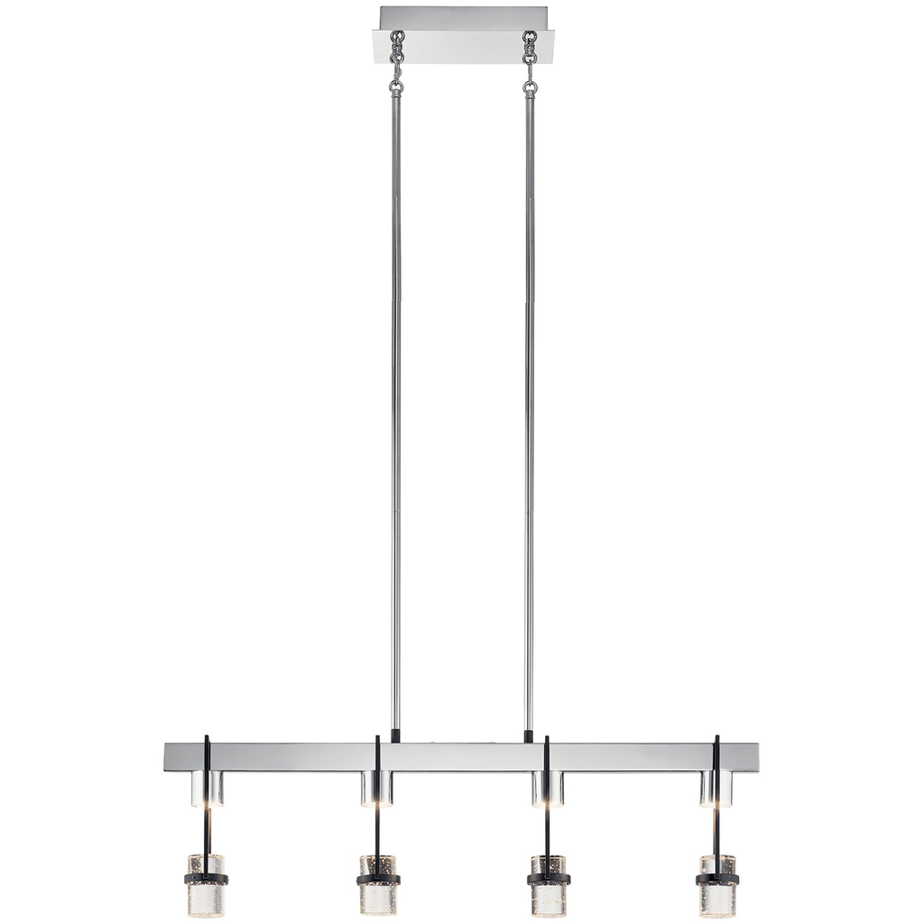 Product image for Kichler 84127 Ayse 4 Light Linear Pendant Matte Black